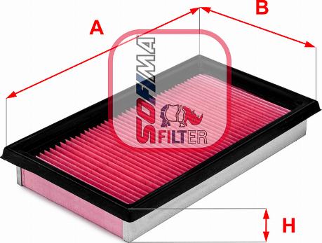 Sofima S 3362 A - Воздушный фильтр, двигатель autospares.lv