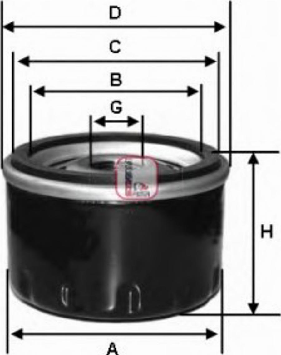 Sofima S 7410 R - Масляный фильтр autospares.lv