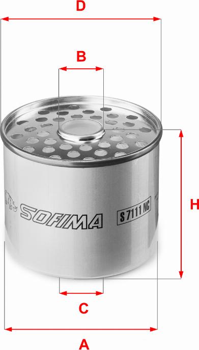 Sofima S 7111 NC - Топливный фильтр autospares.lv