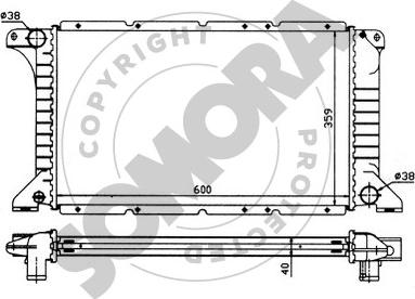 Somora 094241 - Радиатор, охлаждение двигателя autospares.lv