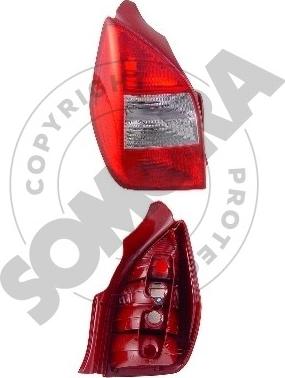 Somora 056072A - Задний фонарь autospares.lv