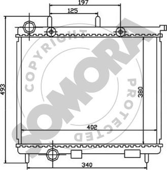 Somora 050440A - Радиатор, охлаждение двигателя autospares.lv