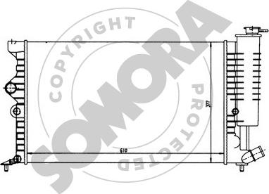 Somora 052142 - Радиатор, охлаждение двигателя autospares.lv