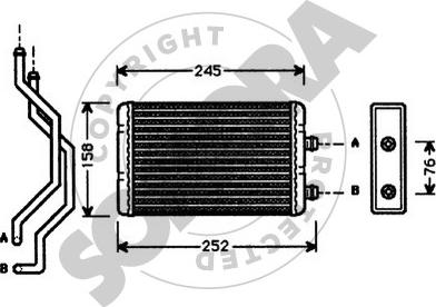 Somora 081350 - Теплообменник, отопление салона autospares.lv