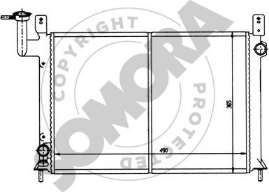 Somora 193140 - Радиатор, охлаждение двигателя autospares.lv