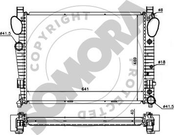 Somora 174240A - Радиатор, охлаждение двигателя autospares.lv