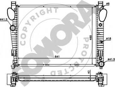 Somora 174240B - Радиатор, охлаждение двигателя autospares.lv