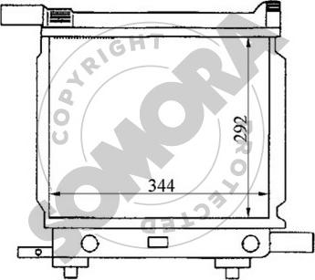 Somora 170440A - Радиатор, охлаждение двигателя autospares.lv