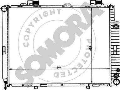 Somora 170641 - Радиатор, охлаждение двигателя autospares.lv