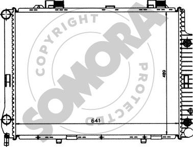 Somora 170642 - Радиатор, охлаждение двигателя autospares.lv