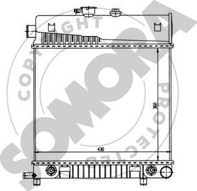 Somora 171240 - Радиатор, охлаждение двигателя autospares.lv