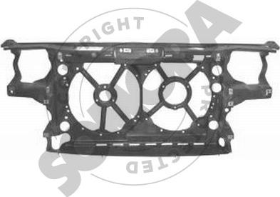 Somora 350810B - Супорт радиатора, передняя планка autospares.lv