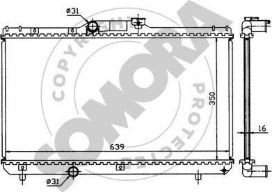 Somora 314140 - Радиатор, охлаждение двигателя autospares.lv