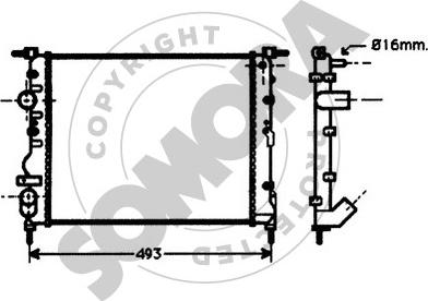 Somora 240942 - Радиатор, охлаждение двигателя autospares.lv