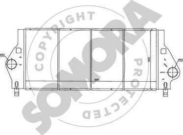 Somora 242245 - Интеркулер, теплообменник турбины autospares.lv