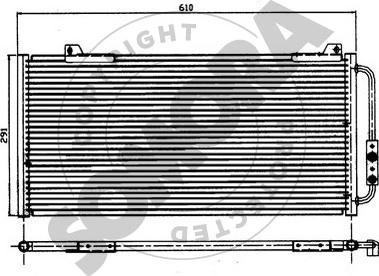 Somora 260760 - Конденсатор кондиционера autospares.lv