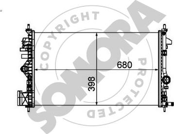 Somora 210840 - Радиатор, охлаждение двигателя autospares.lv