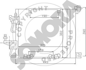 Somora 211860A - Конденсатор кондиционера autospares.lv