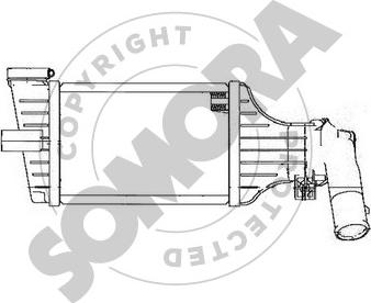 Somora 211745A - Интеркулер, теплообменник турбины autospares.lv