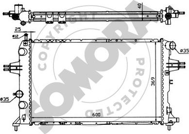 Somora 211746 - Радиатор, охлаждение двигателя autospares.lv