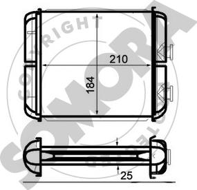 Somora 211750A - Теплообменник, отопление салона autospares.lv