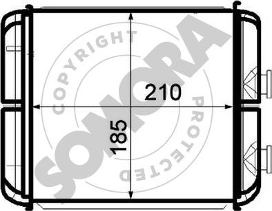 Somora 211750 - Теплообменник, отопление салона autospares.lv