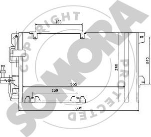 Somora 211760B - Конденсатор кондиционера autospares.lv