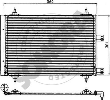 Somora 220760A - Конденсатор кондиционера autospares.lv