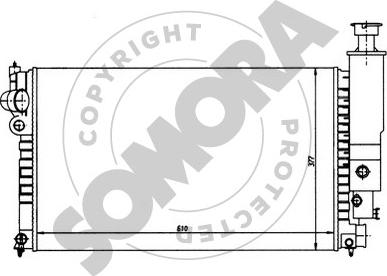 Somora 223145 - Радиатор, охлаждение двигателя autospares.lv