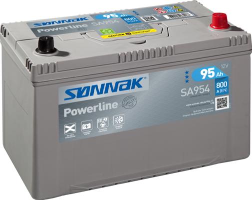 Sonnak SA954 - Стартерная аккумуляторная батарея, АКБ autospares.lv