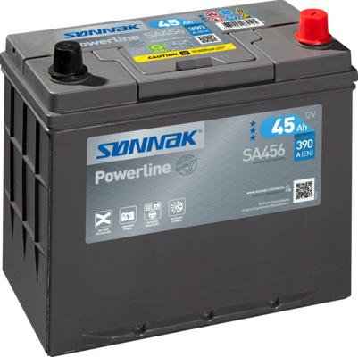Sonnak SA456 - Стартерная аккумуляторная батарея, АКБ autospares.lv