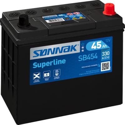 Sonnak SB454 - Стартерная аккумуляторная батарея, АКБ autospares.lv