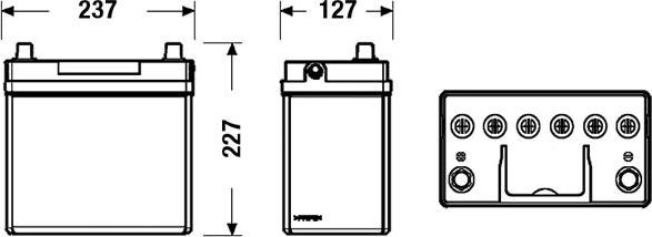 Sonnak SB455 - Стартерная аккумуляторная батарея, АКБ autospares.lv