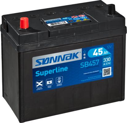 Sonnak SB457 - Стартерная аккумуляторная батарея, АКБ autospares.lv