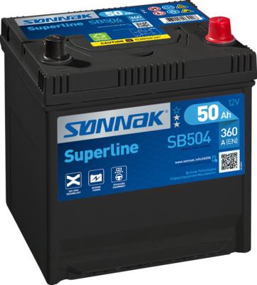 Sonnak SB504 - Стартерная аккумуляторная батарея, АКБ autospares.lv