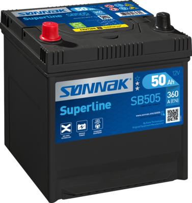 Sonnak SB505 - Стартерная аккумуляторная батарея, АКБ autospares.lv