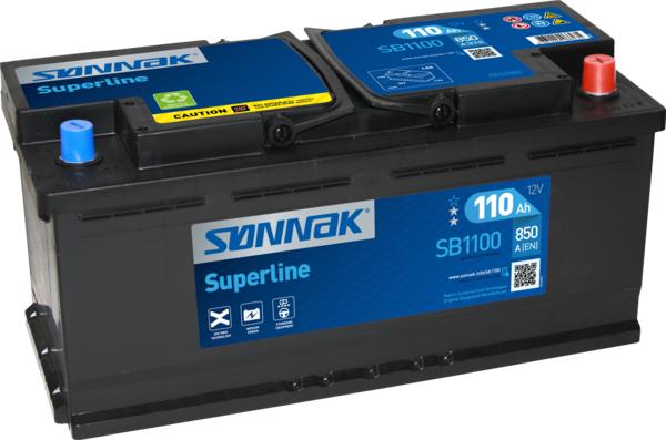 Sonnak SB1100 - Стартерная аккумуляторная батарея, АКБ autospares.lv