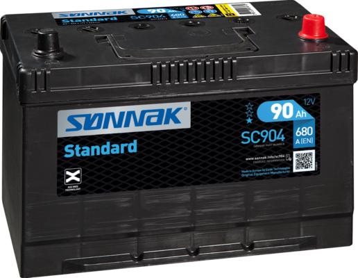 Sonnak SC904 - Стартерная аккумуляторная батарея, АКБ autospares.lv