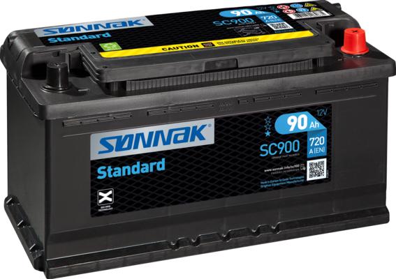 Sonnak SC900 - Стартерная аккумуляторная батарея, АКБ autospares.lv