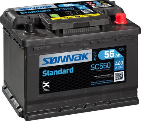 Sonnak SC550 - Стартерная аккумуляторная батарея, АКБ autospares.lv