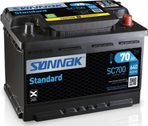 Sonnak SC700 - Стартерная аккумуляторная батарея, АКБ autospares.lv