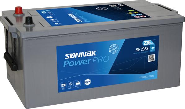 Sonnak SF2353 - Стартерная аккумуляторная батарея, АКБ autospares.lv