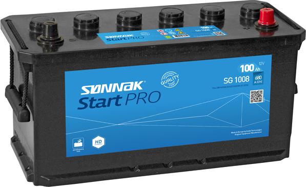 Sonnak SG1008 - Стартерная аккумуляторная батарея, АКБ autospares.lv