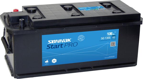 Sonnak SG1355 - Стартерная аккумуляторная батарея, АКБ autospares.lv