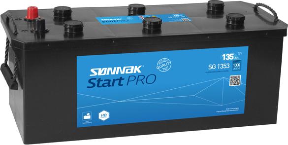 Sonnak SG1353 - Стартерная аккумуляторная батарея, АКБ autospares.lv