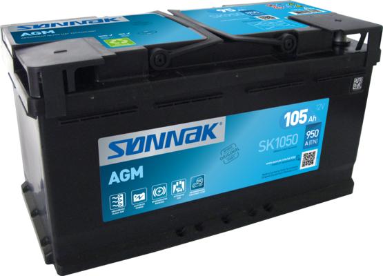 Sonnak SK950 - Стартерная аккумуляторная батарея, АКБ autospares.lv