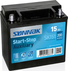 Sonnak SK151 - Стартерная аккумуляторная батарея, АКБ autospares.lv