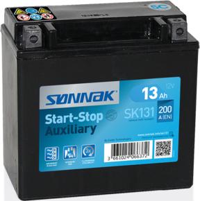 Sonnak SK131 - Стартерная аккумуляторная батарея, АКБ autospares.lv