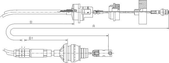 SONOVA CF00456 - Трос, управление сцеплением autospares.lv