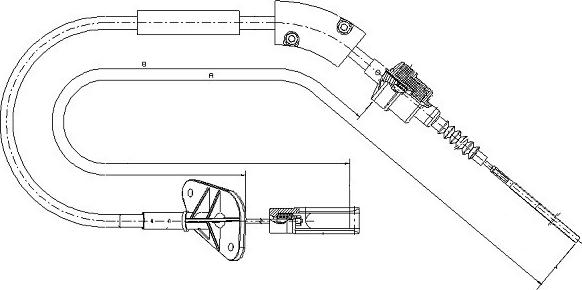 SONOVA CF01176 - Трос, управление сцеплением autospares.lv